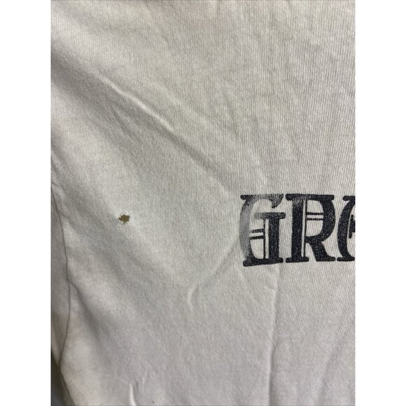 Vintage 1985 Grateful Dead Mens T Shirt Skeleton On Raft In Pool On TV Hanes XL - Picture 10 of 13